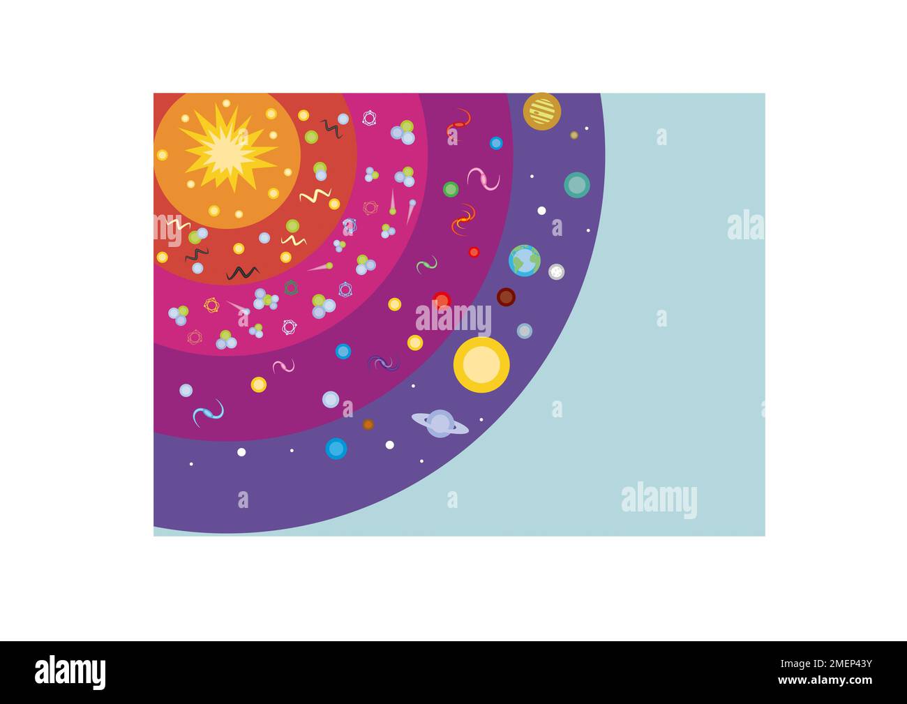 Illustration of the Big Bang Stock Photo