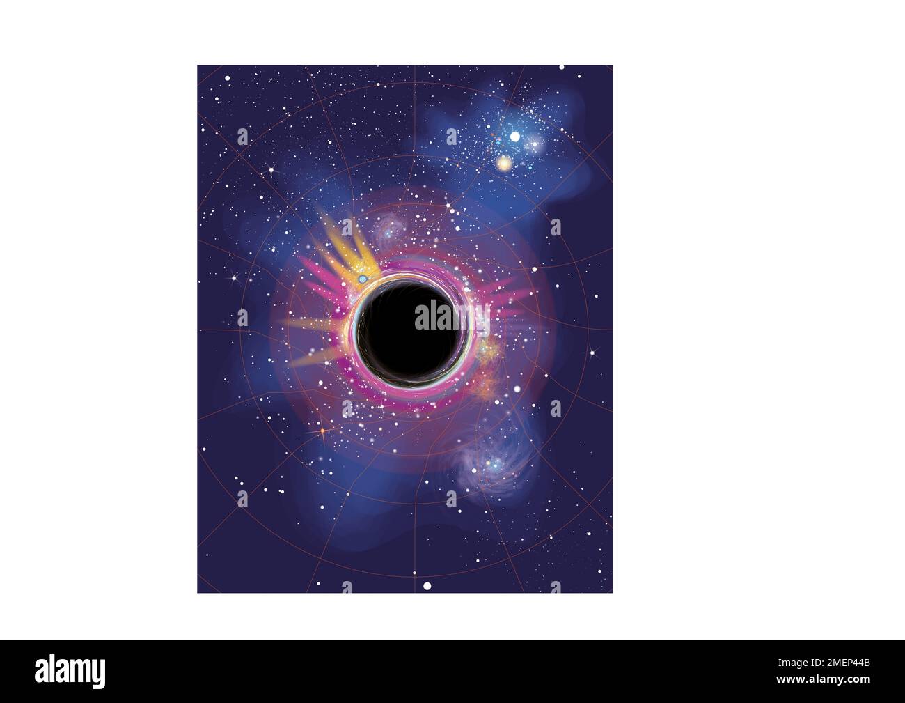 Illustration of a black hole Stock Photo