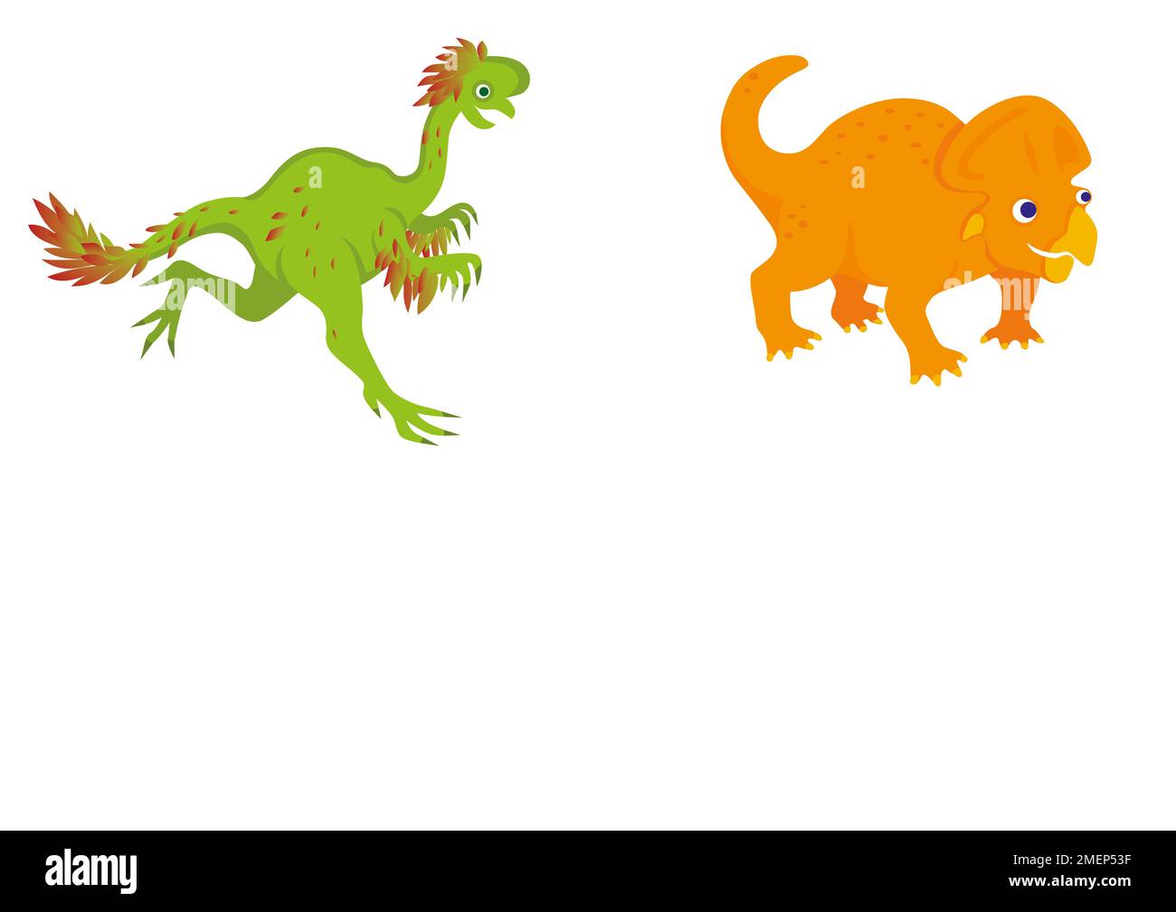 Oviraptor Protoceratops Stock Photo
