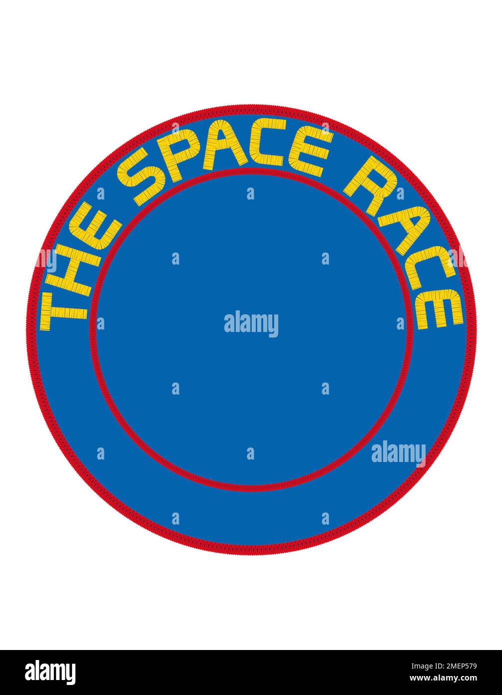 Large The Space Race mission patch Stock Photo