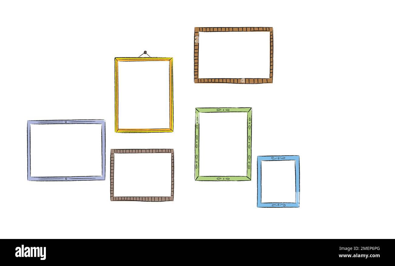 Illustration of frames Stock Photo Alamy