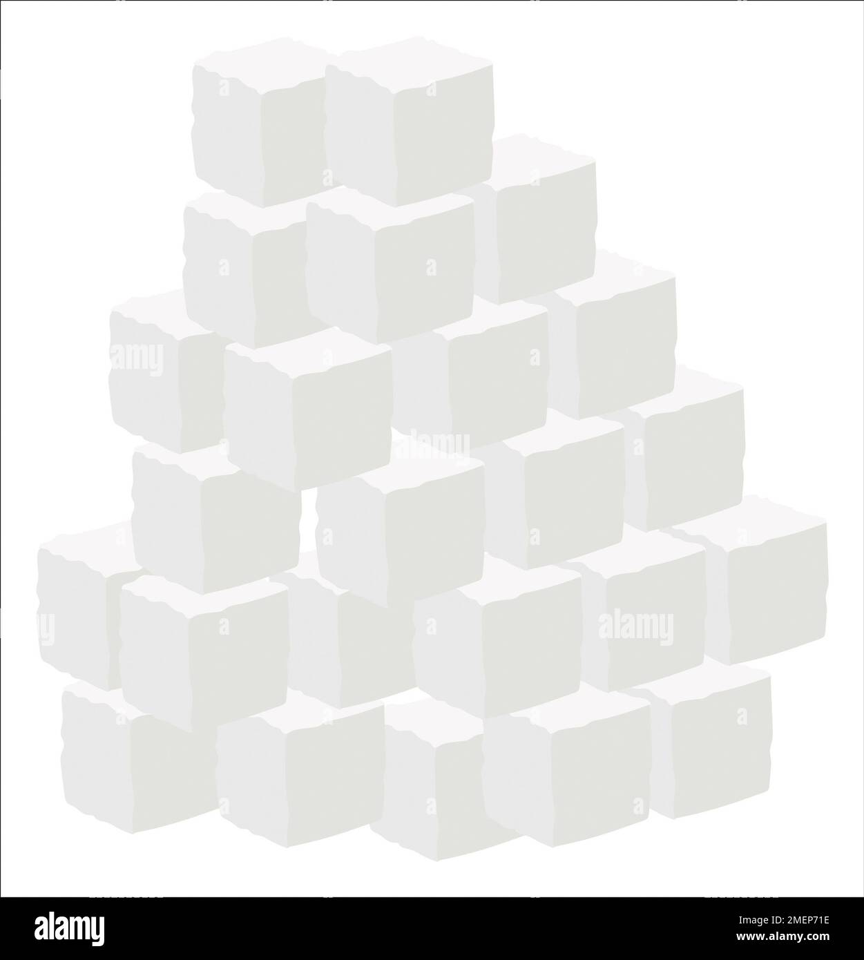 Illustration of sugar cubes Stock Photo Alamy