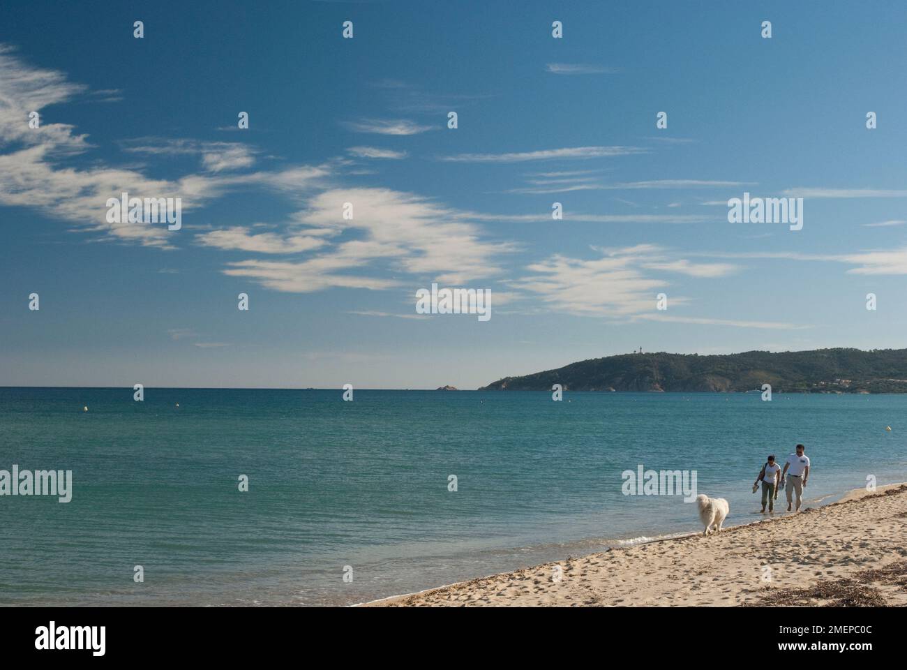 France, Var, St Tropez (Saint-Tropez), beaches, Plage Pampelonne Stock Photo
