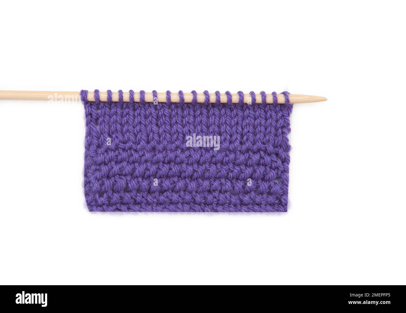 Edging caston knitting technique Stock Photo Alamy