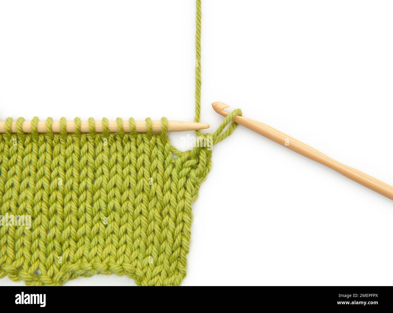 Crochet Cast off Knitting Technique Stock Photo Alamy