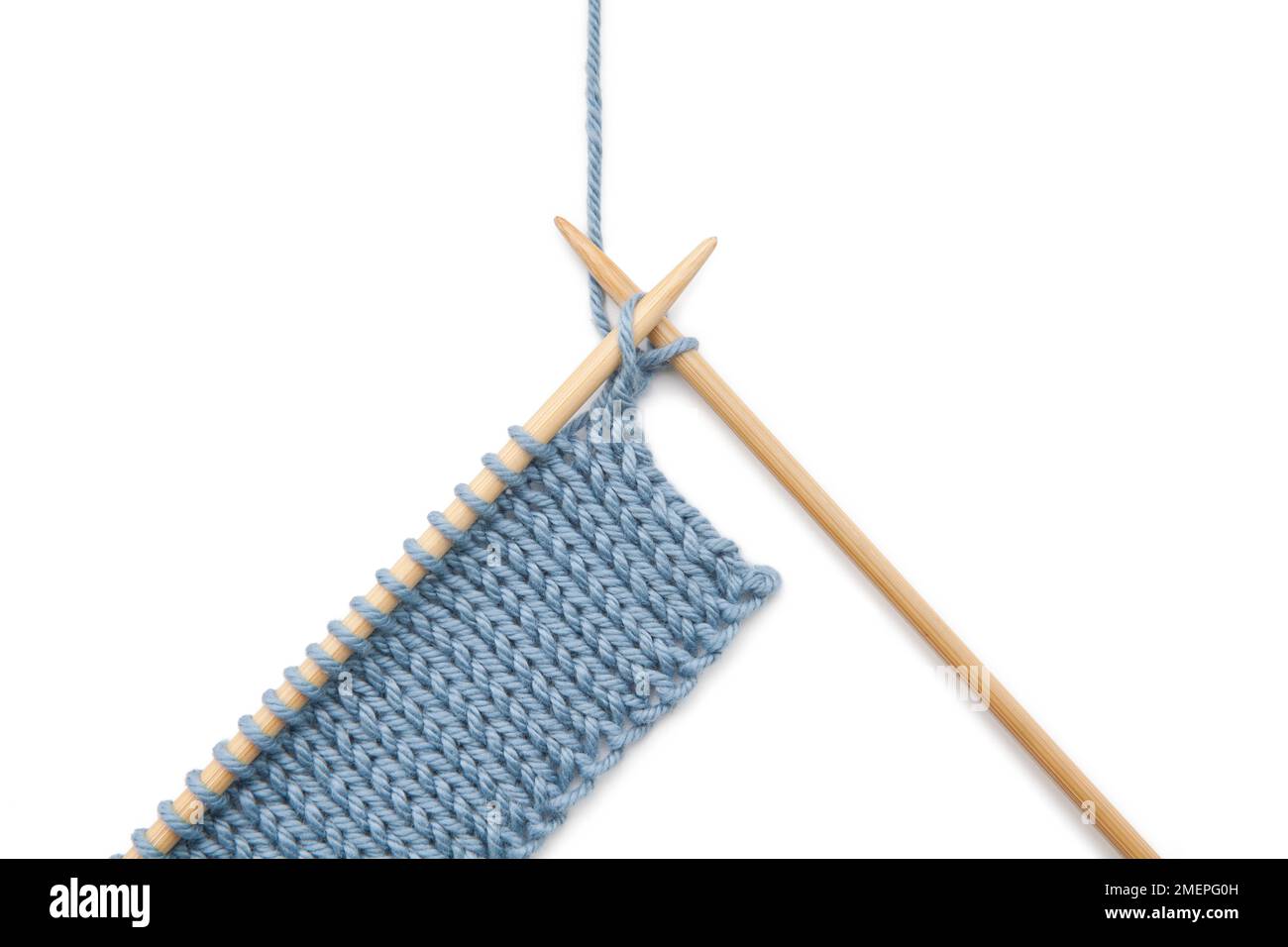 Paired edge decreases knitting technique Stock Photo Alamy