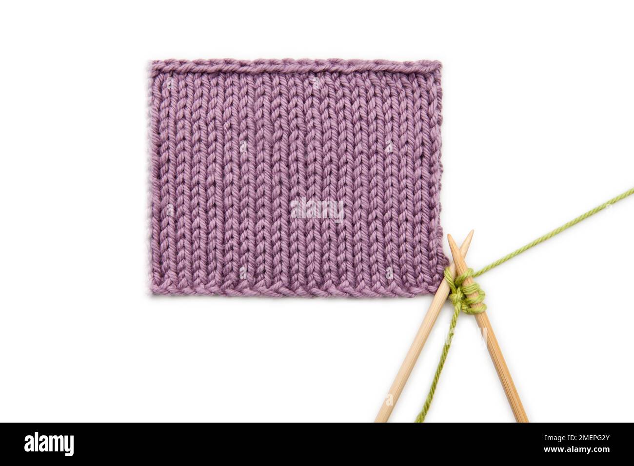 Attached Icord edging knitting technique Stock Photo Alamy