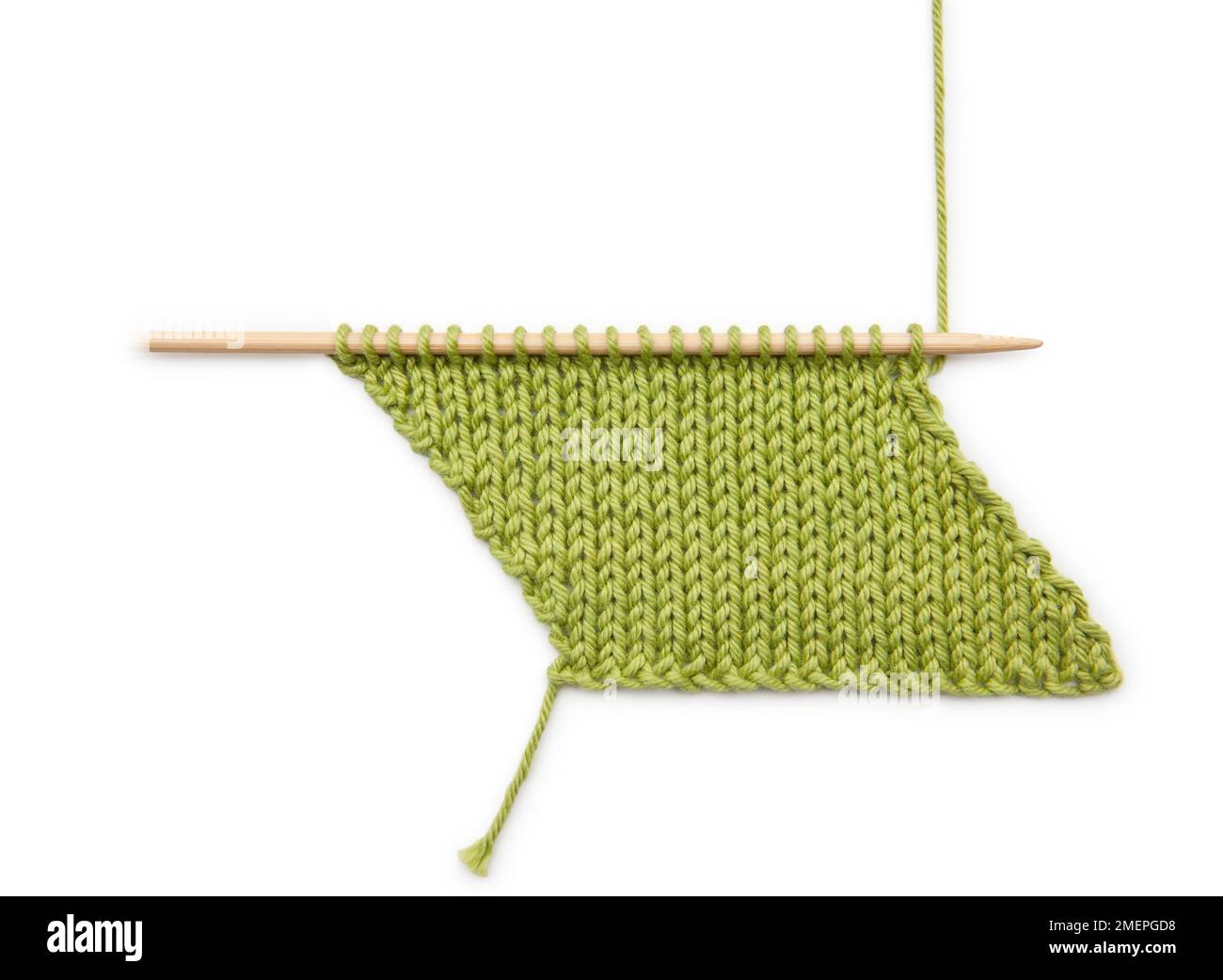 Bias knitting straight and curved technique Stock Photo Alamy