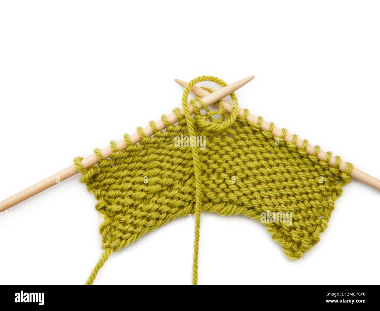 Example of reverse purl stitch Stock Photo Alamy