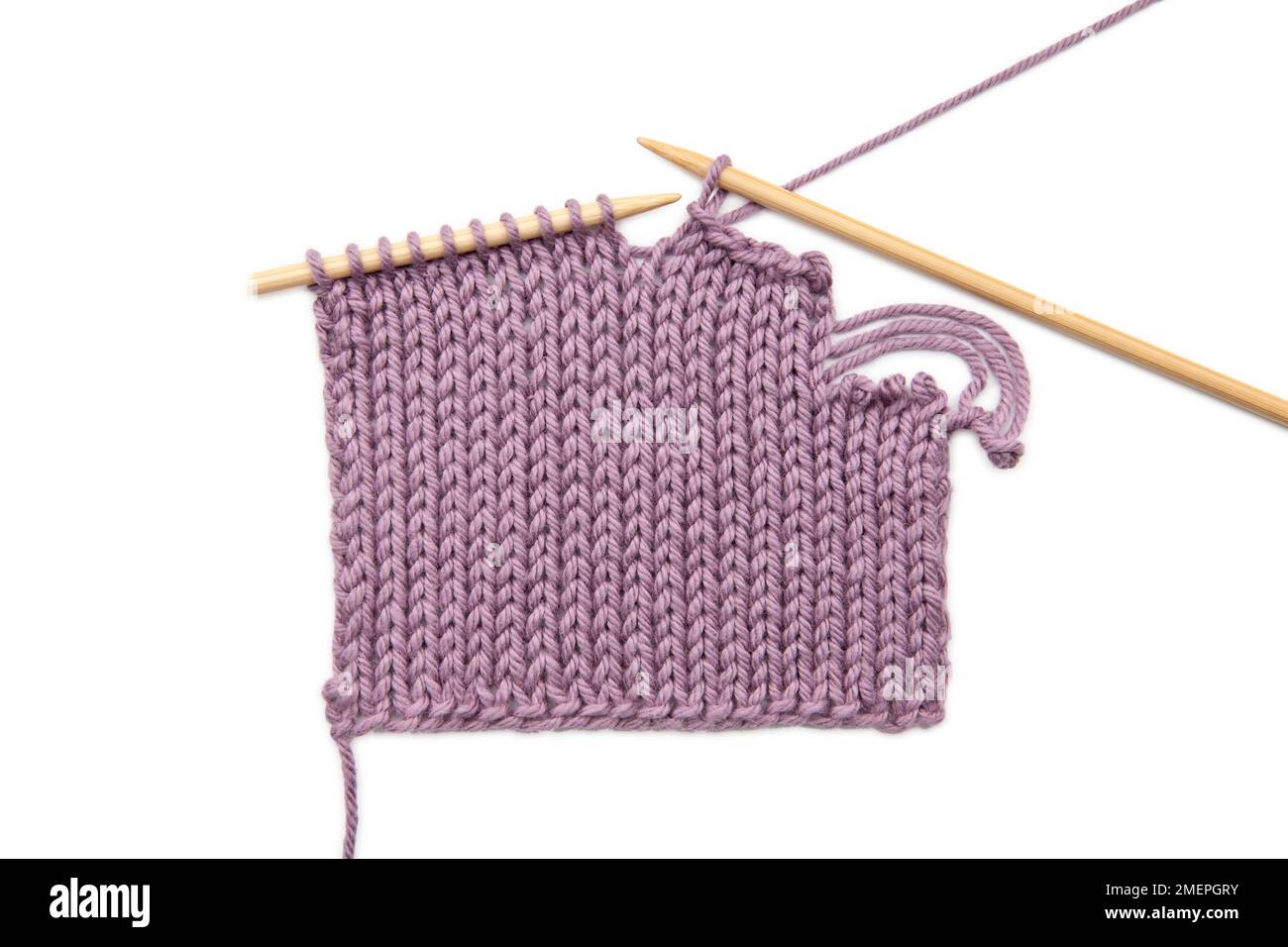 Example of fringed selvedge knitting Stock Photo Alamy