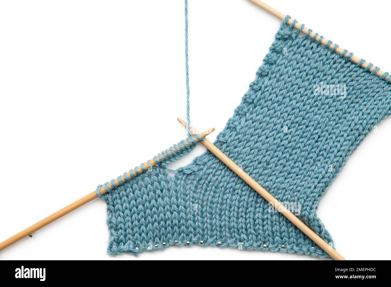 Example of vertical inset pocket knitting technique Stock Photo Alamy