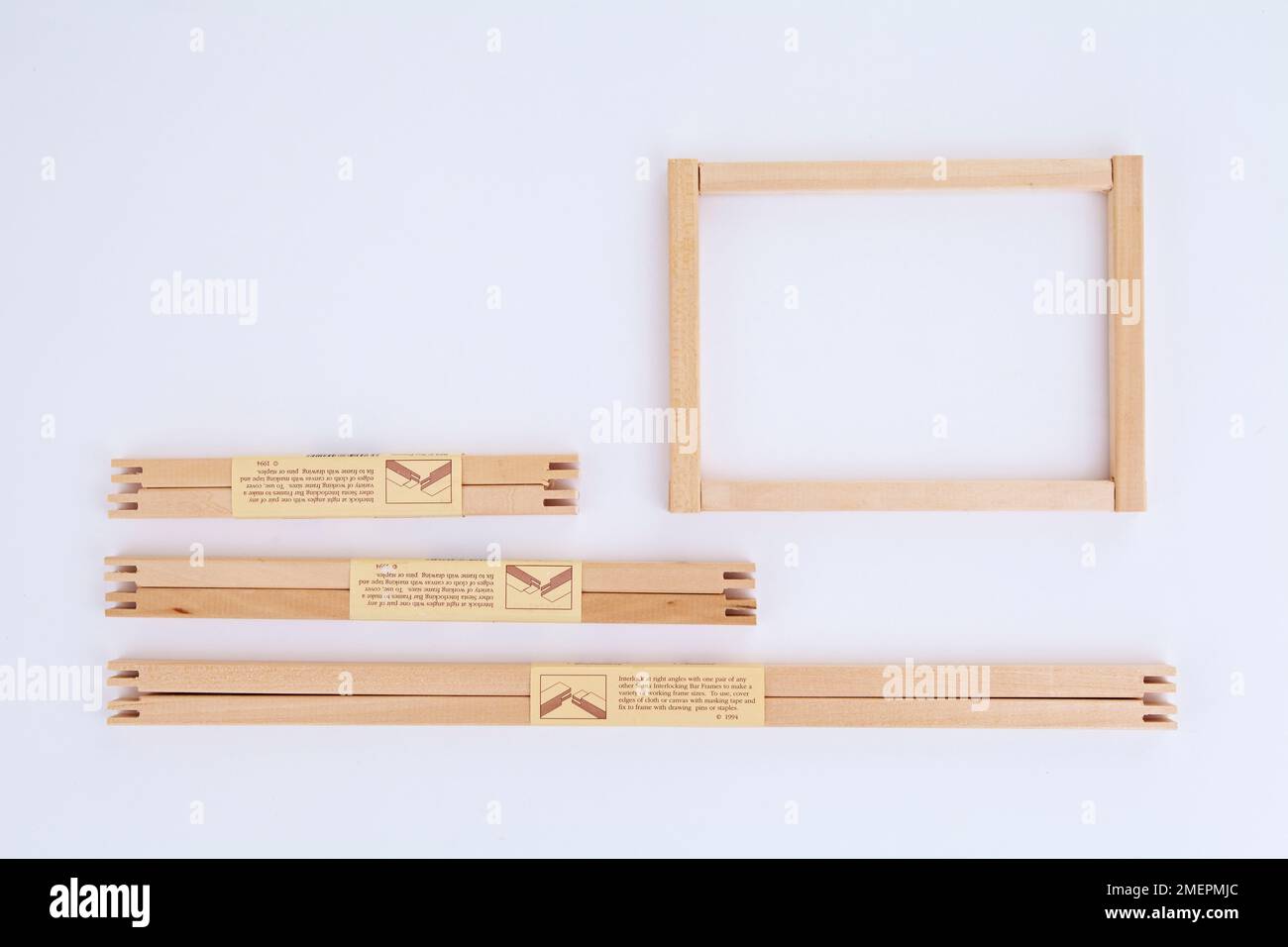 Craft bar frames on white background Stock Photo Alamy