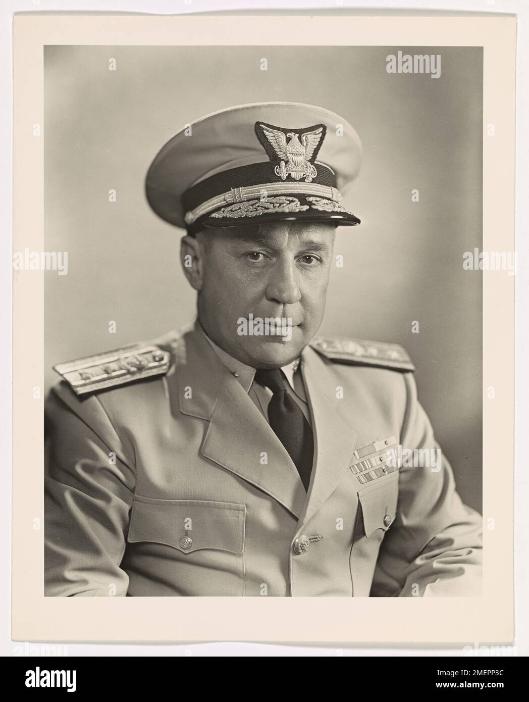 Portrait of Frank T. Kenner, covered. Stock Photo
