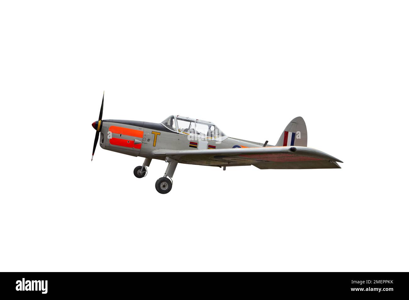 de Havilland Canada DHC-1 Chipmunk trainer aircraft, side view Stock Photo