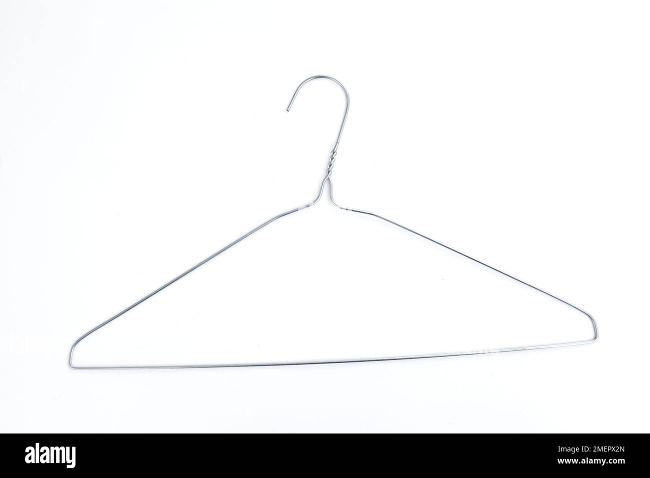 Wire coat hanger, closeup Stock Photo Alamy