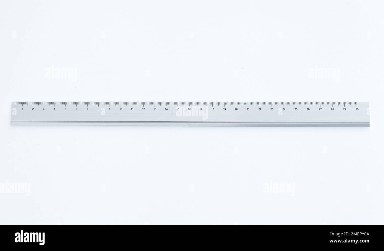 JAM Paper Stainless Steel Ruler - 12 Inches Long Metal Ruler - Red