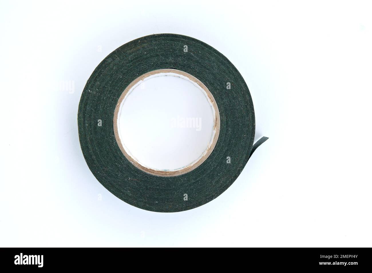 Roll of black binding tape, overhead view Stock Photo Alamy