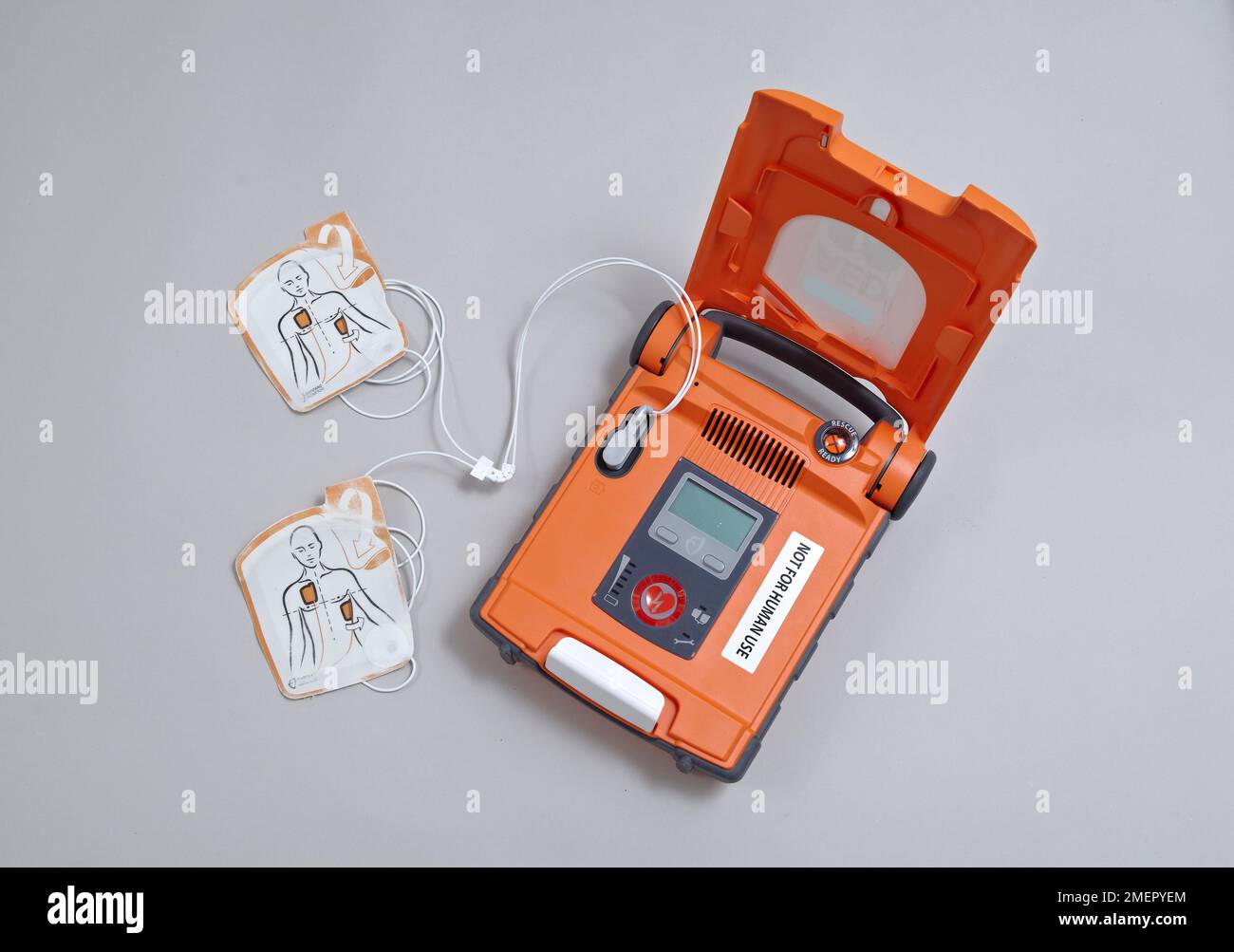 Automated external defibrillator Stock Photo