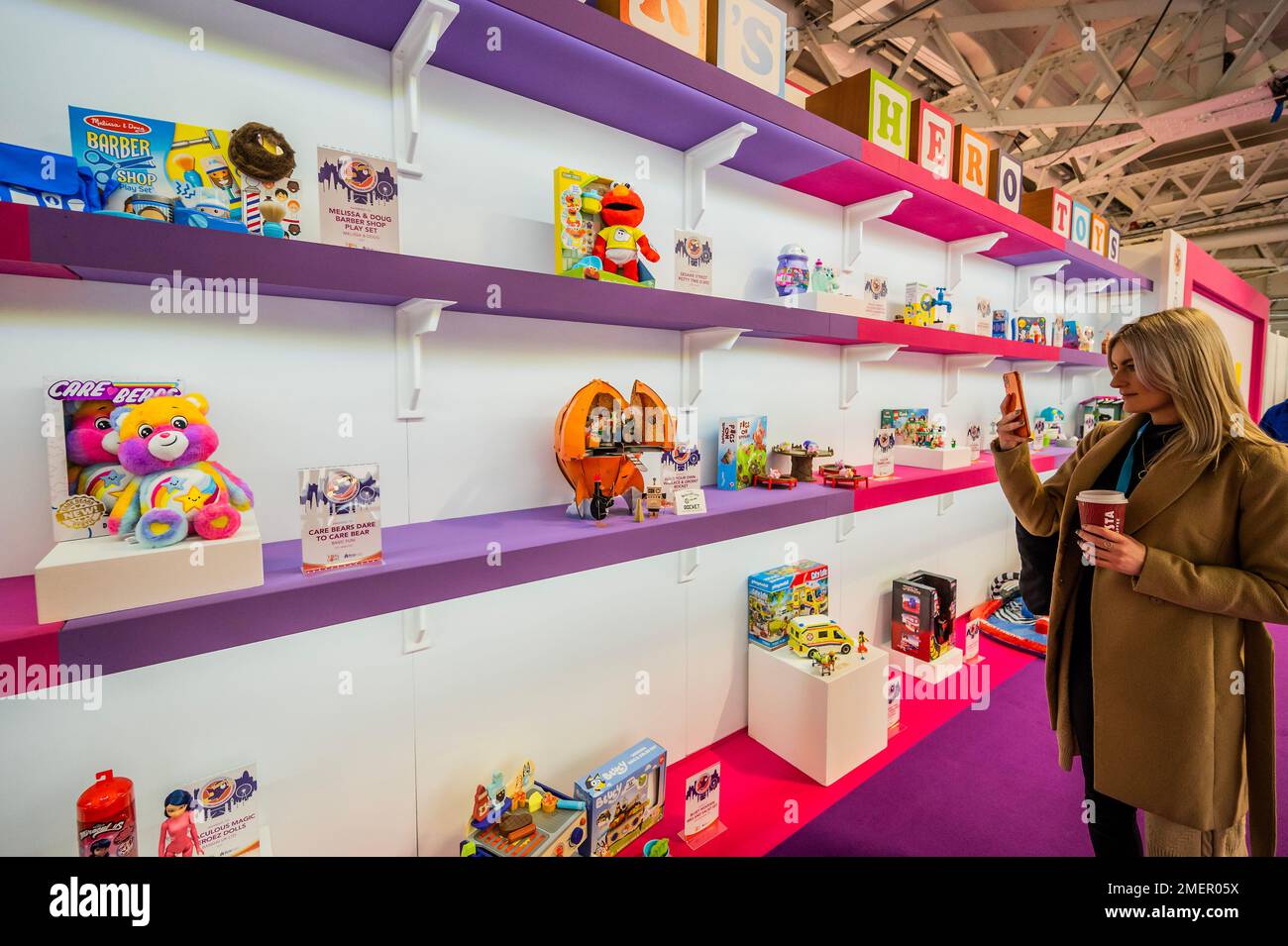 London, UK. 24th Jan, 2023. The Hero Toys of this years fair The Toy