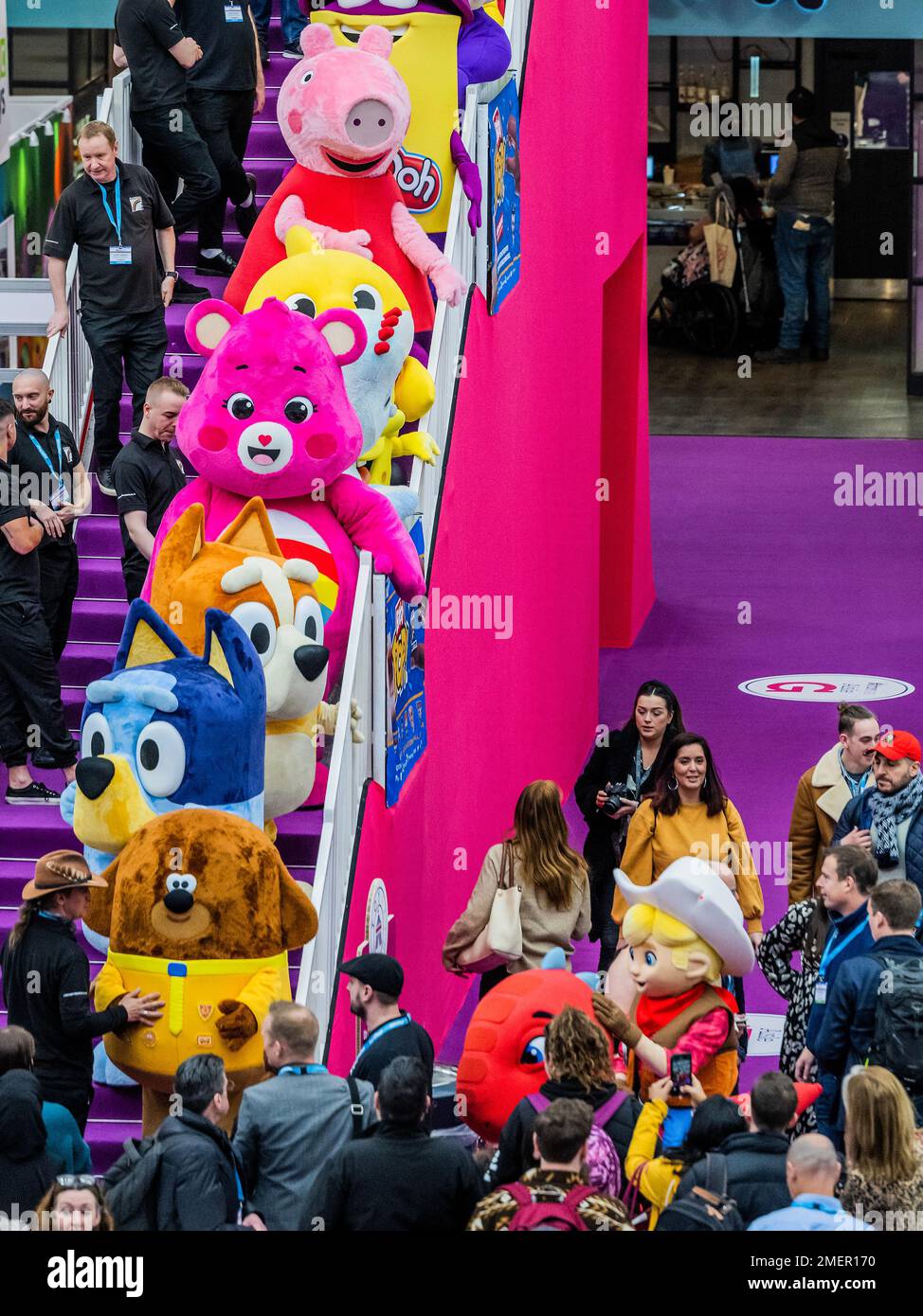 London, UK. 24th Jan, 2023. The Character parade of giant soft toy