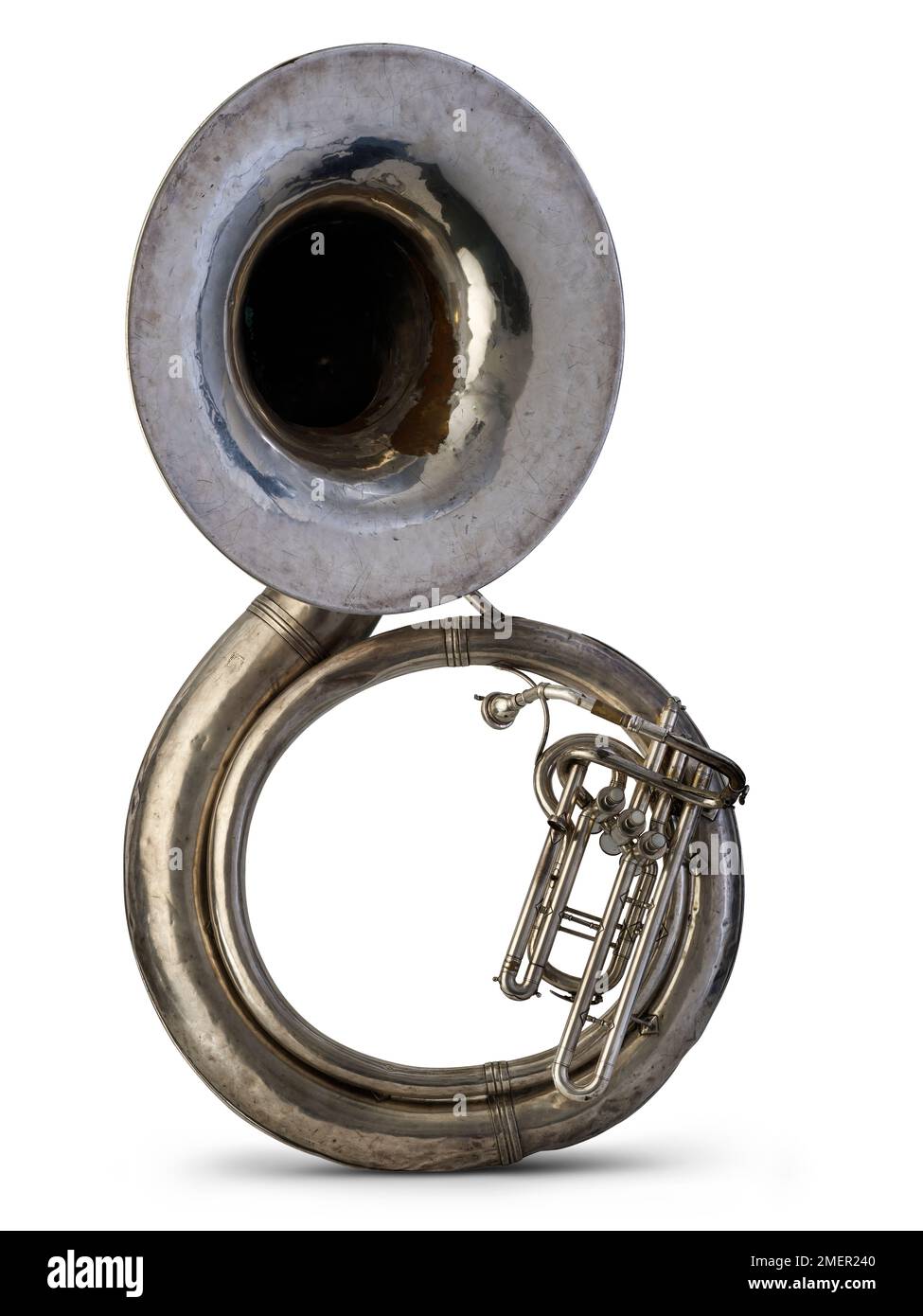 Sousaphone, made by Adolph Schmidt, early 20th century Stock Photo