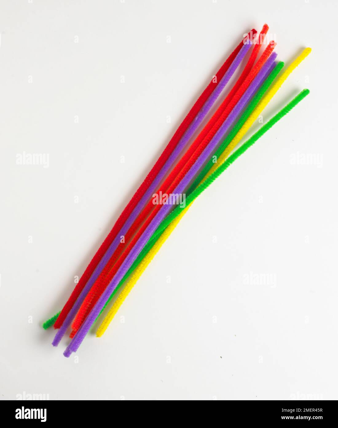 Colourful pipe cleaners Stock Photo