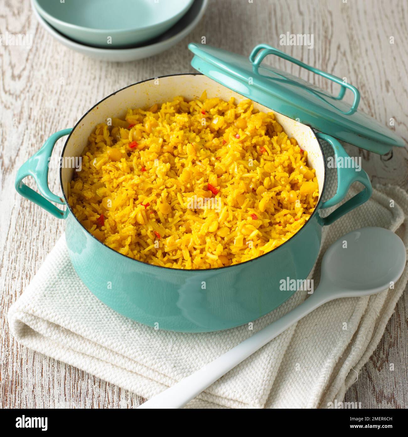 Oven baked pilaf rice Stock Photo Alamy