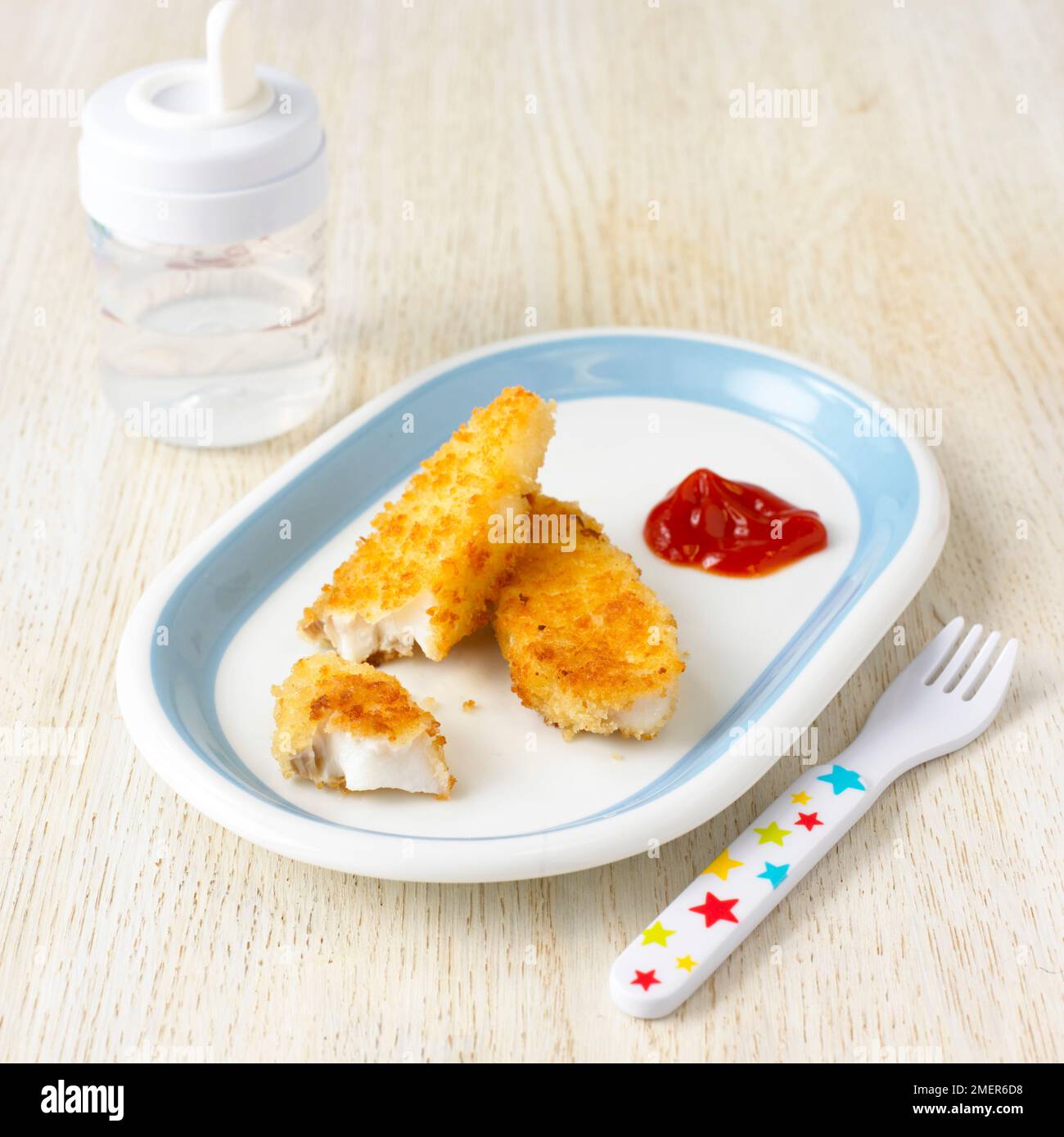 Home made fish fingers Stock Photo Alamy