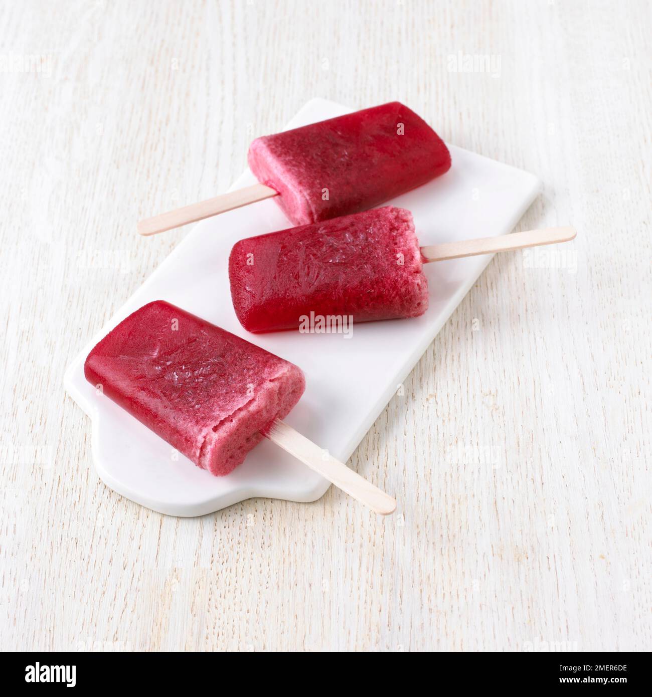 Fruity ice lollies Stock Photo Alamy