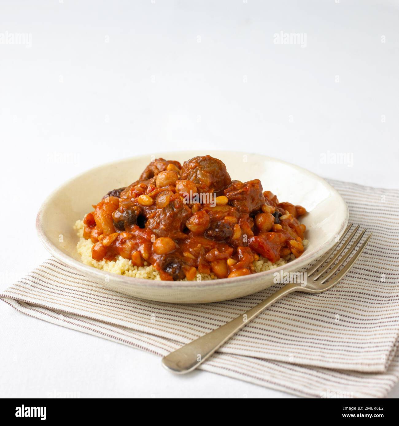 Lamb tagine and couscous Stock Photo Alamy