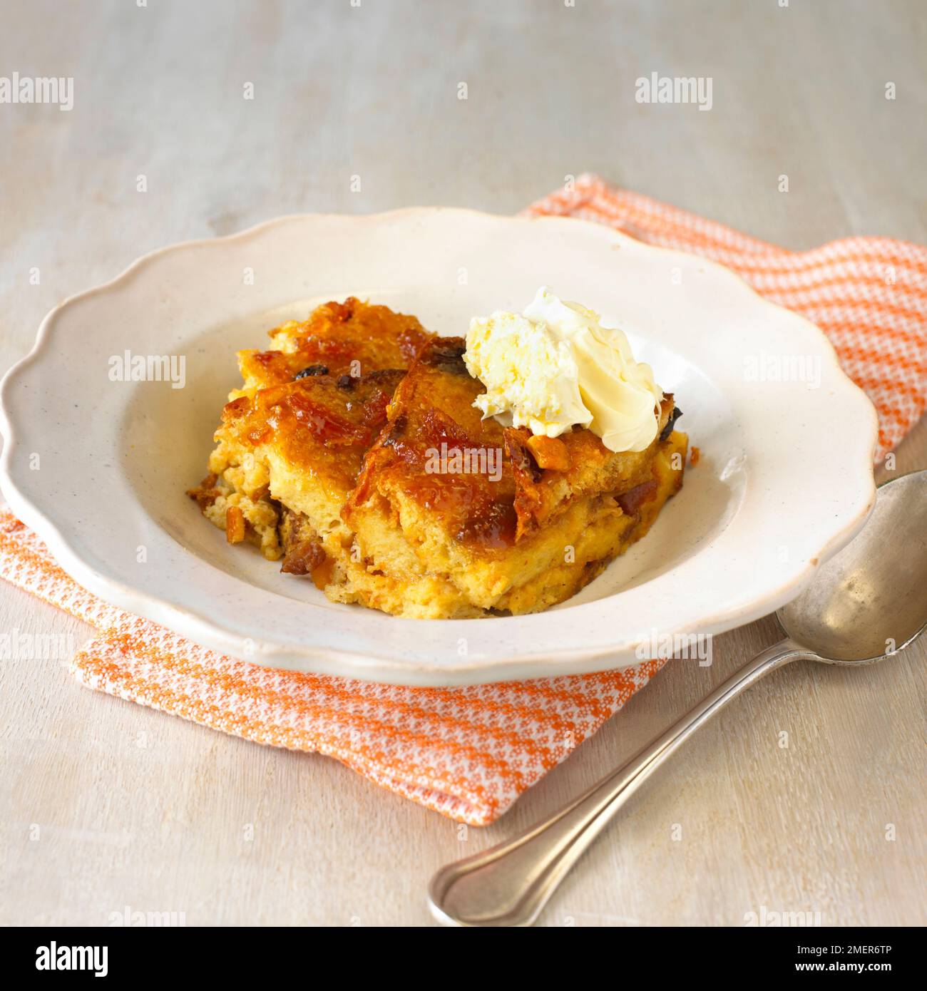 Bread and butter pudding Stock Photo Alamy