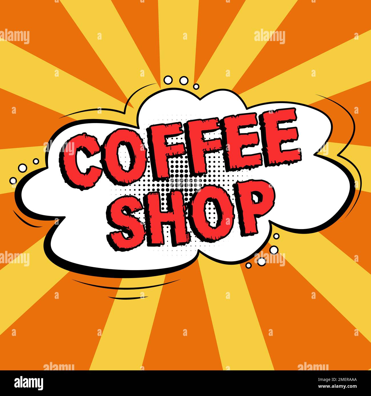 Conceptual display Coffee Shop. Business idea small informal restaurant