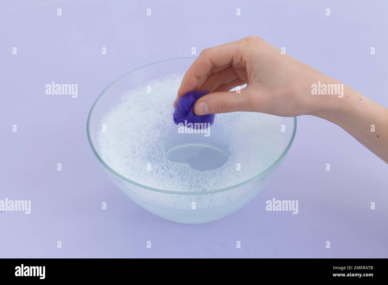 how to wet felt balls