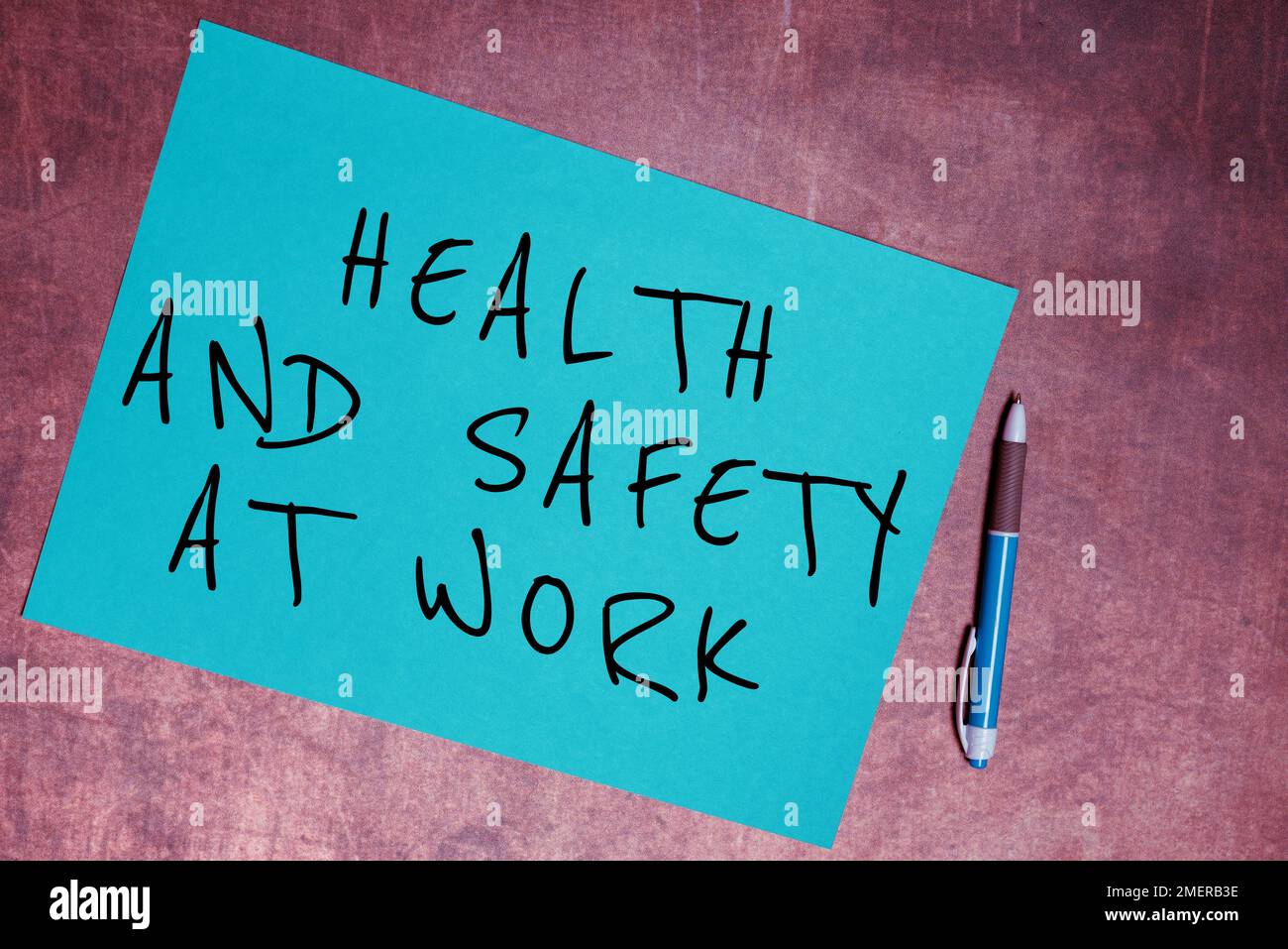 Sign displaying Health And Safety At Work. Business idea Secure