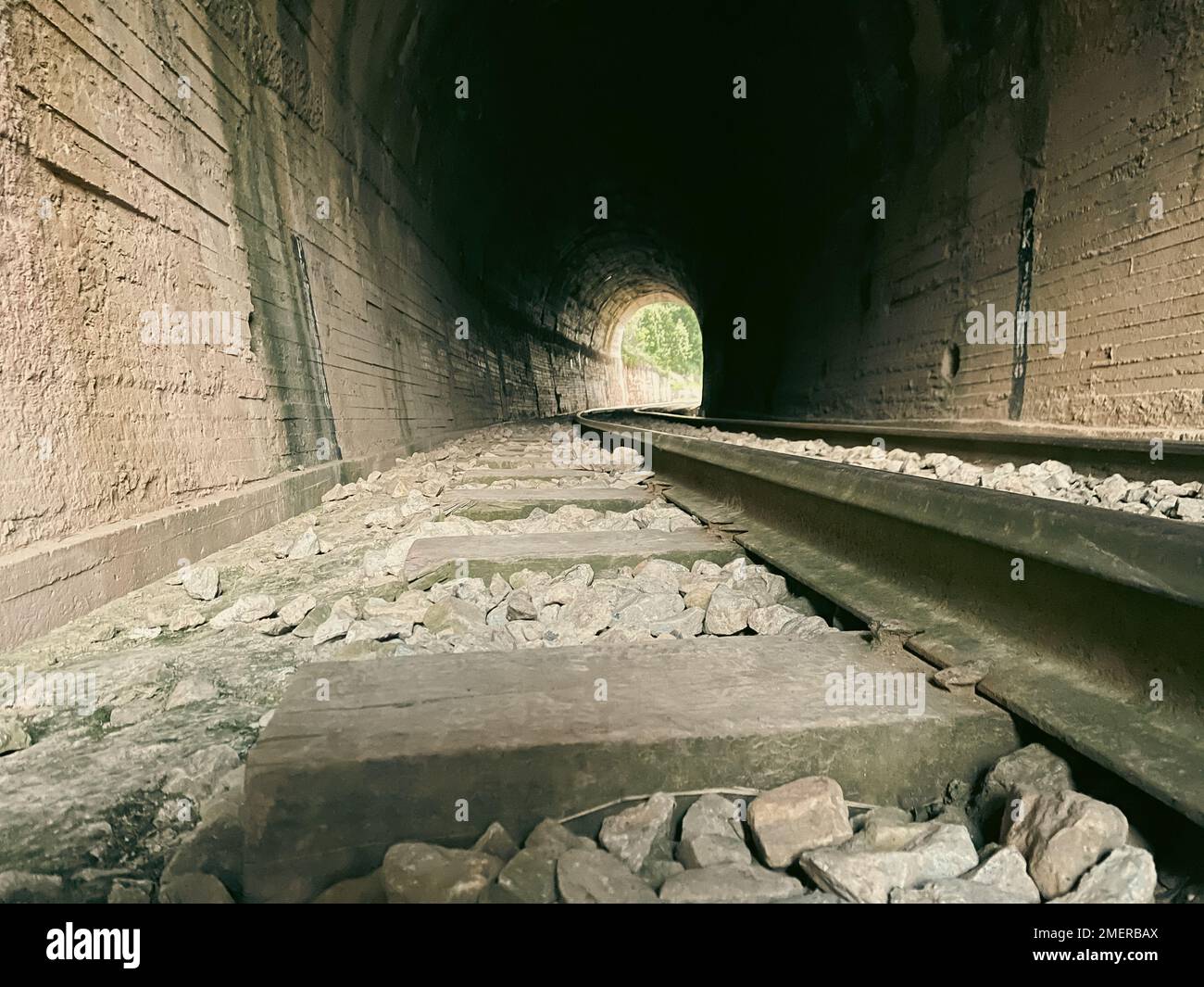 Train Tunnel, Colombia Stock Photo