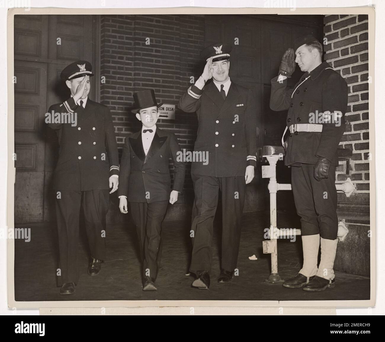 Port Security Command, Barge Office, New York, Has a Theatre Party, and