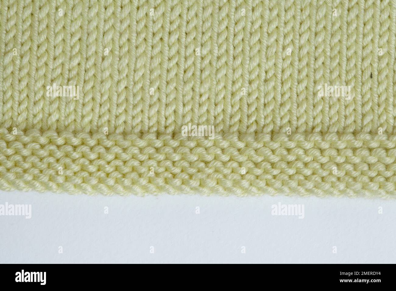 Close up of knitted hoodie Stock Photo