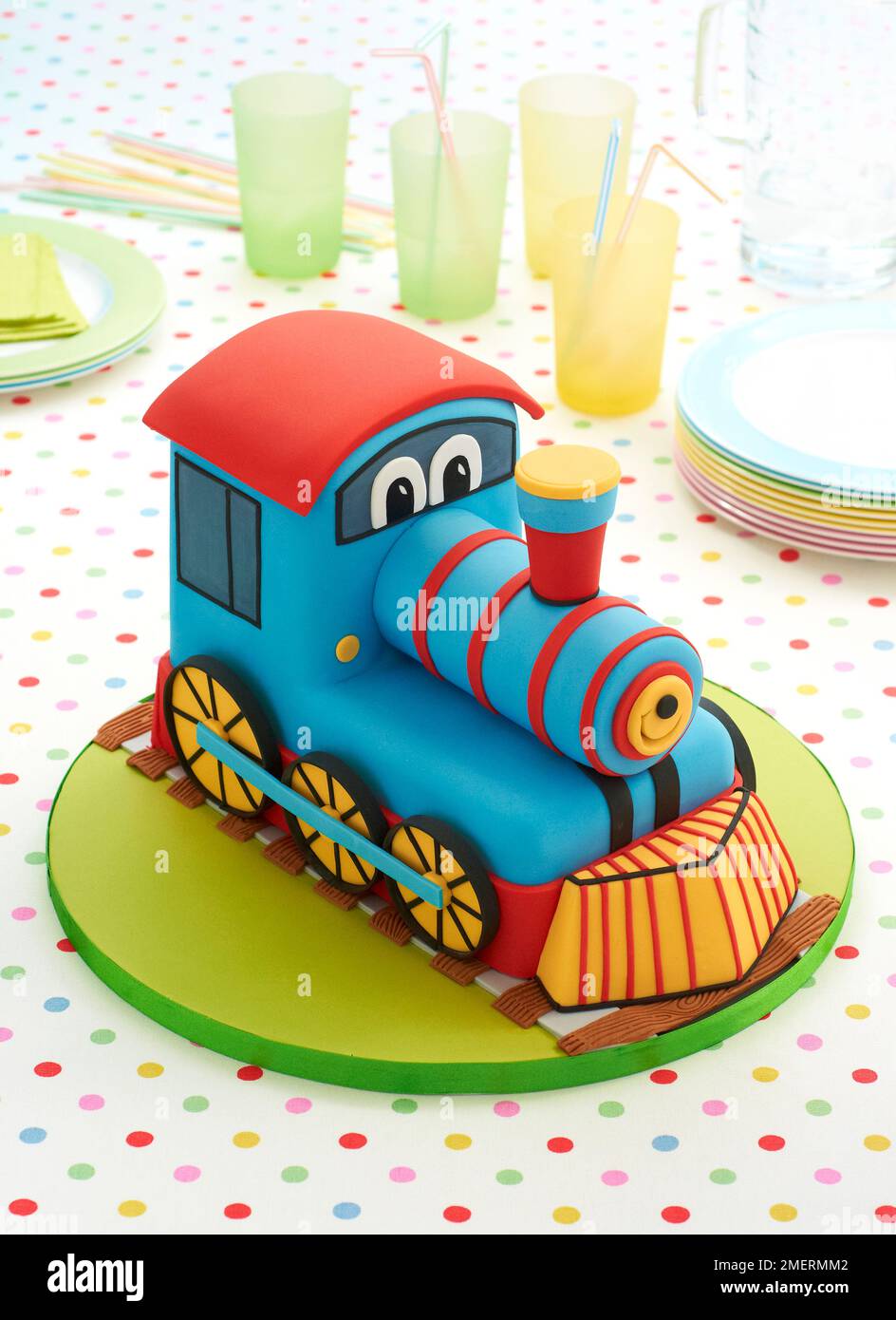 Coolest Birthday Train Cake for 2 Year Old