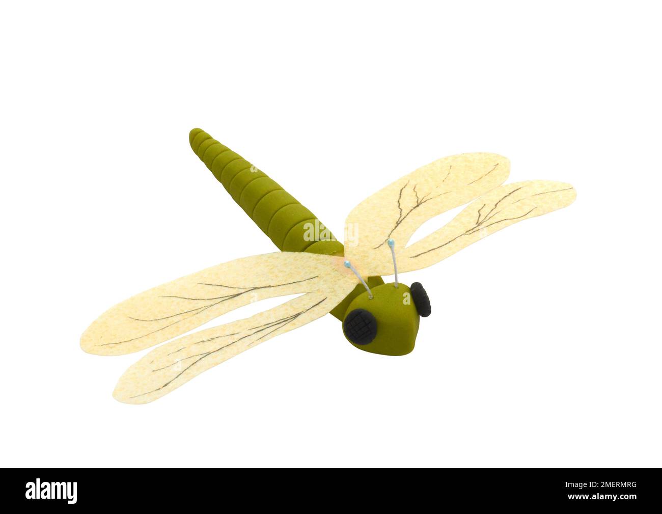 Fondant icing dragon fly Stock Photo