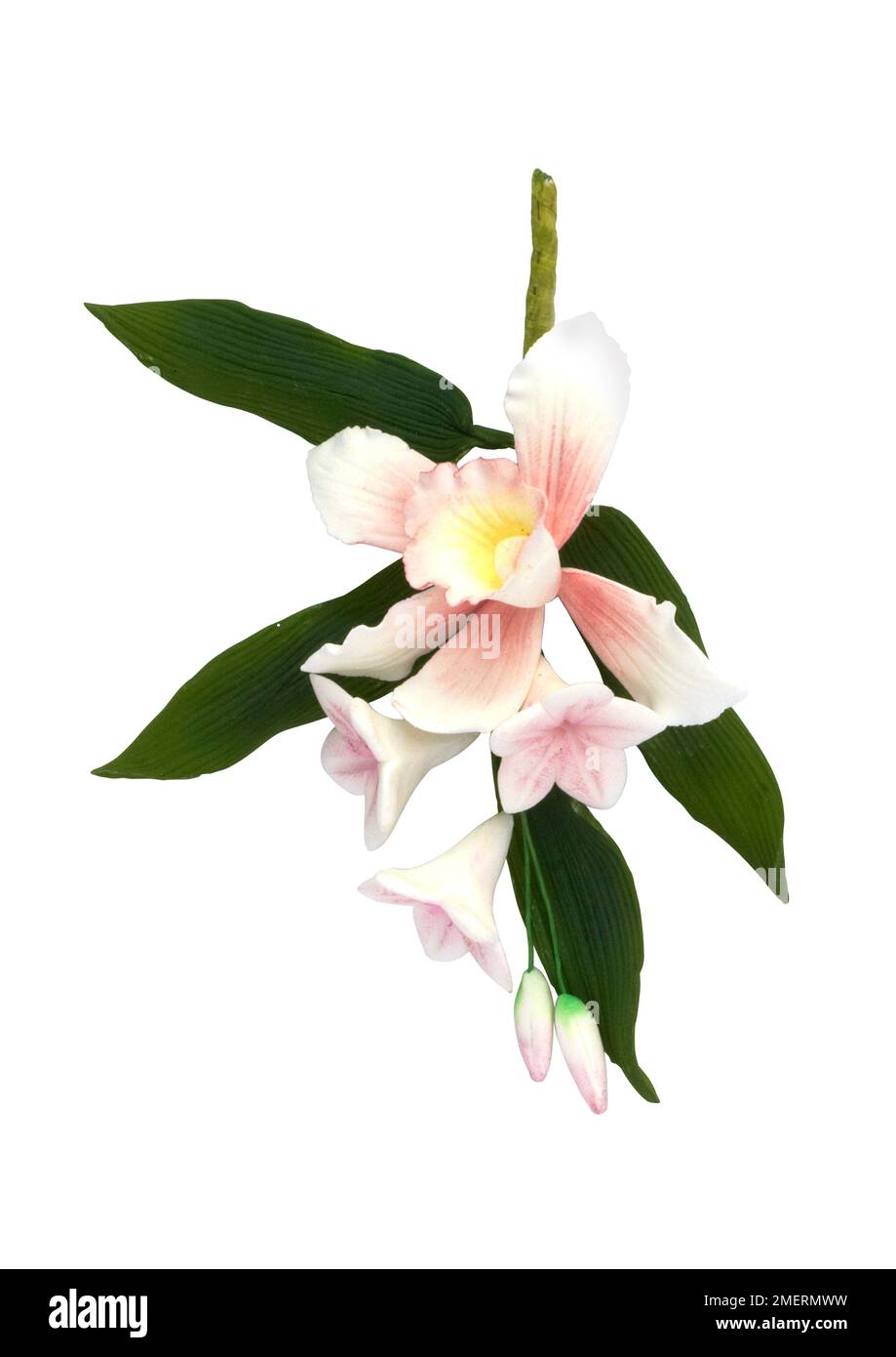 Lily cake decorations, edible Stock Photo Alamy