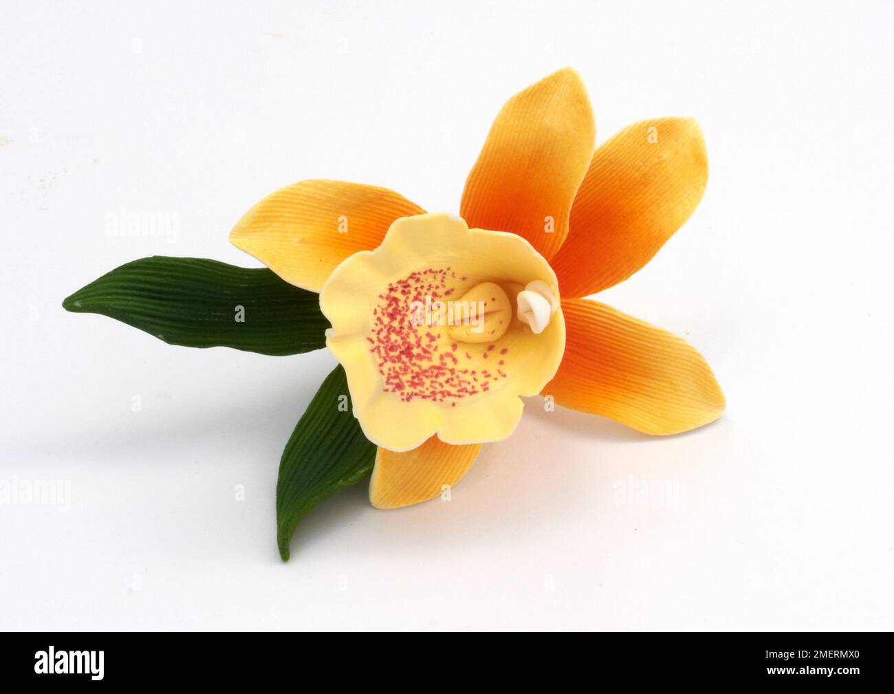 Lily cake decorations, edible Stock Photo Alamy