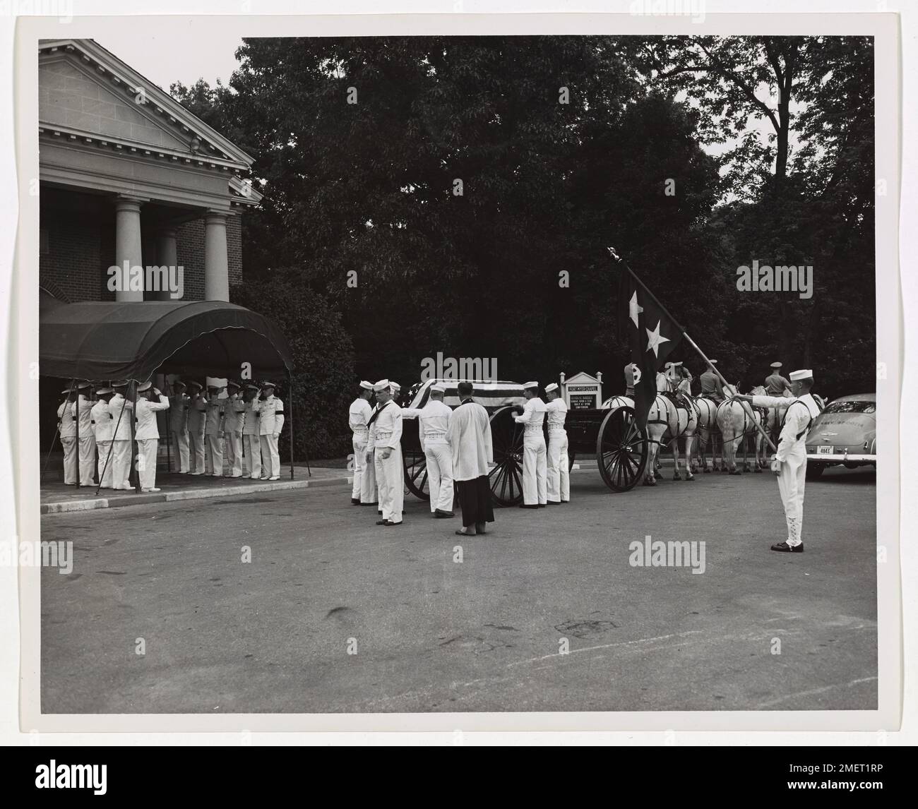Funeral services with full military honors at Fort Myer, Virginia, for