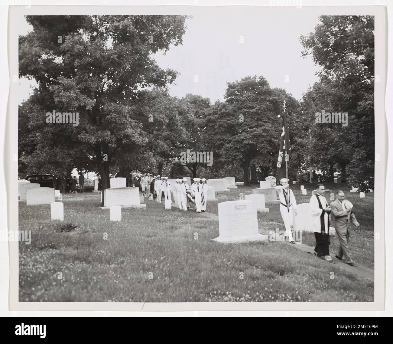 Funeral services with full military honors at Fort Myer, Virginia, for