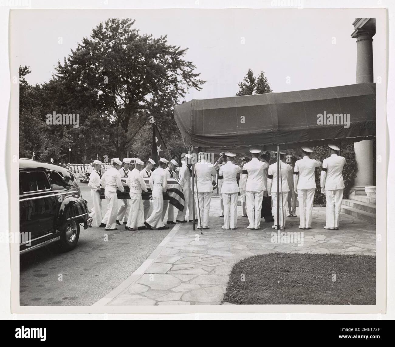 Funeral services with full military honors at Fort Myer, Virginia, for
