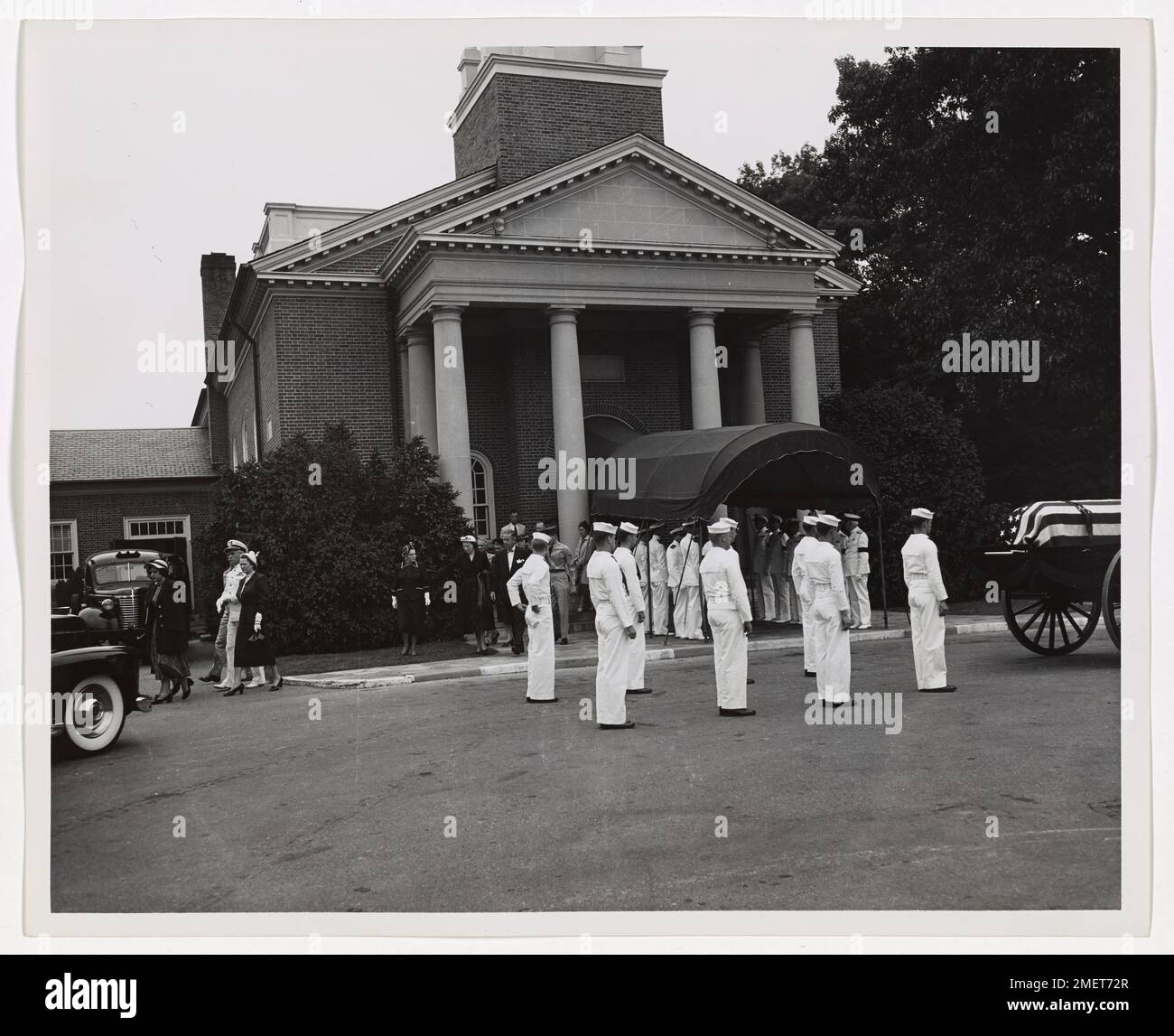 Funeral services with full military honors at Fort Myer, Virginia, for