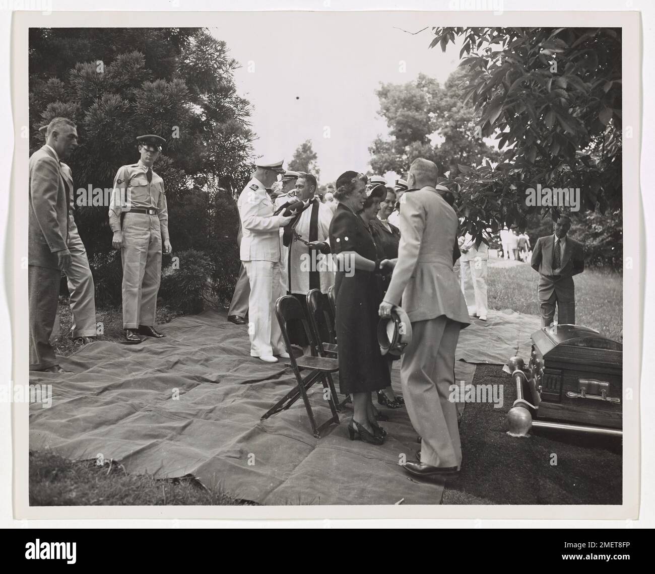 Funeral services with full military honors at Fort Myer, Virginia, for