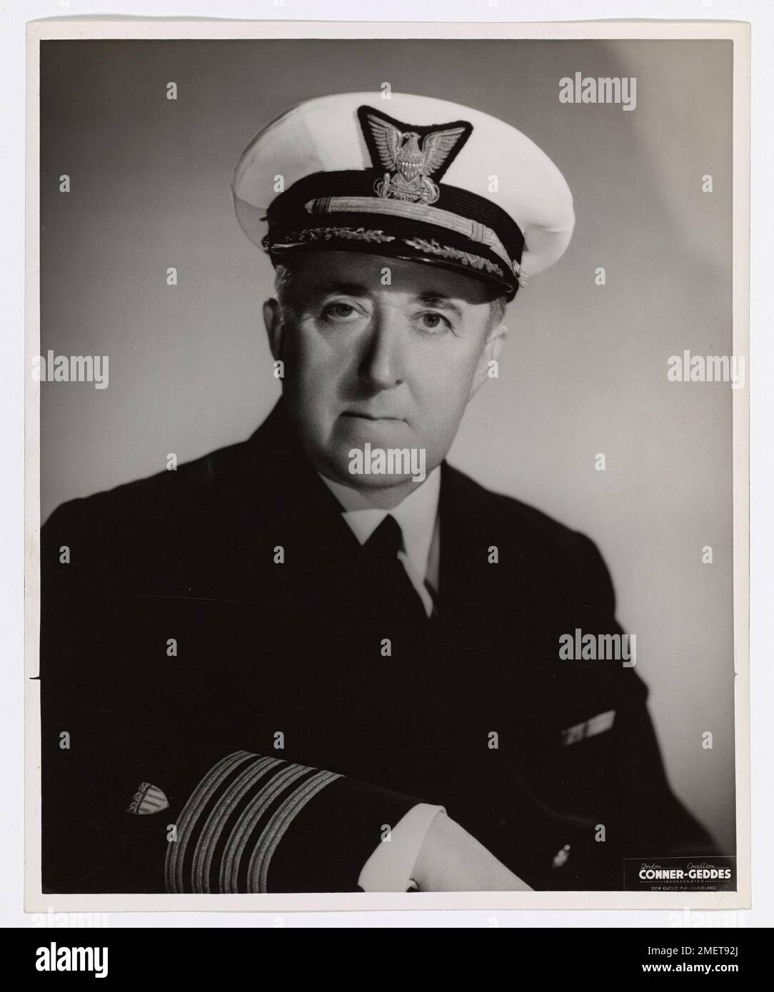 Rear Admiral Ralph W. Dempwolf. Rear Admiral Ralph W. Dempwolf U.S. Coast Guard (Retired) as Captain here. Taken before his retirement in 1945. Stock Photo