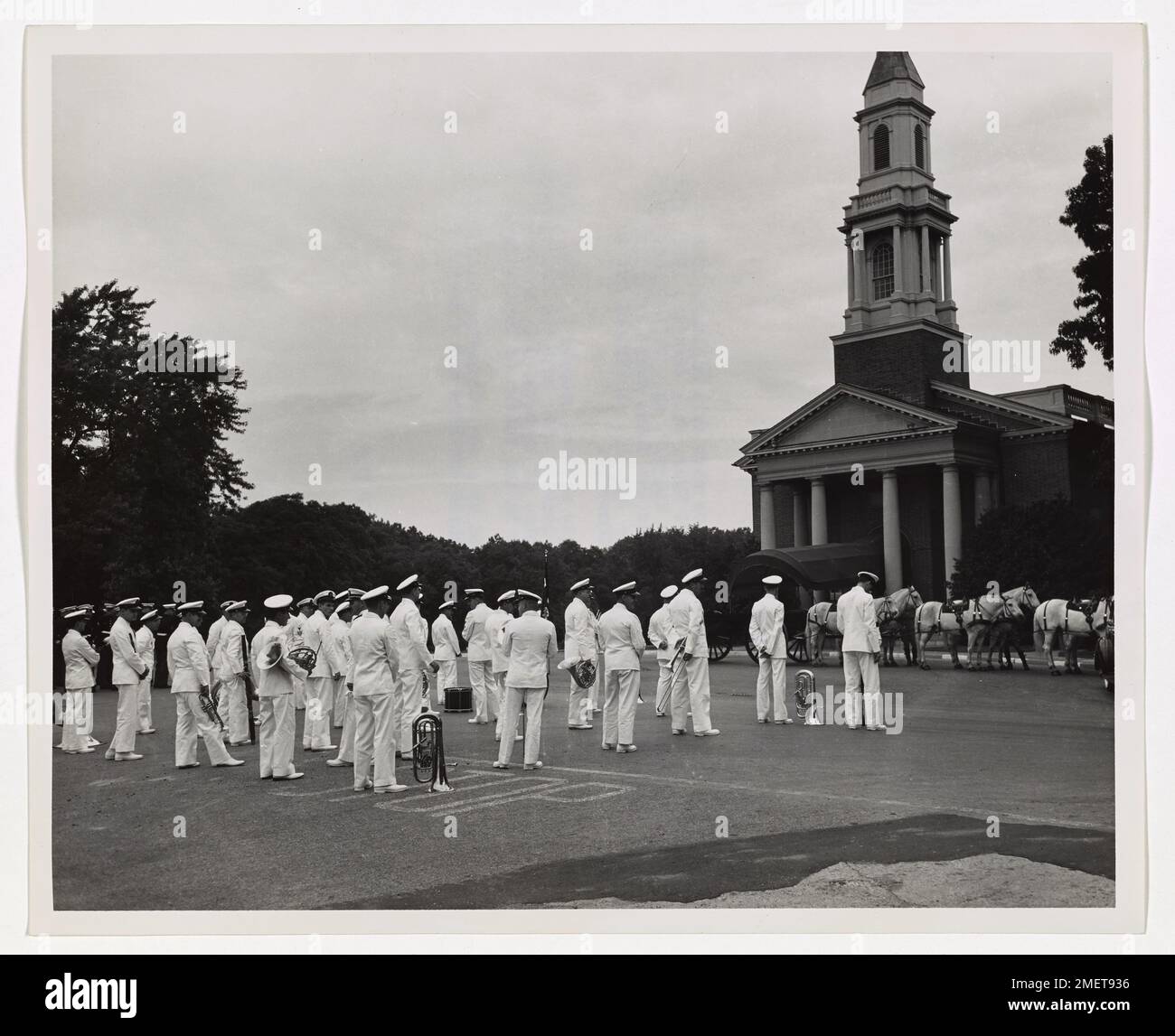 Funeral services with full military honors at Fort Myer, Virginia, for