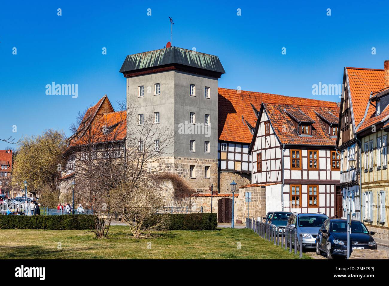 Impressions of the World Heritage City of Quedlinburg am Harz Historic Old Town Stock Photo