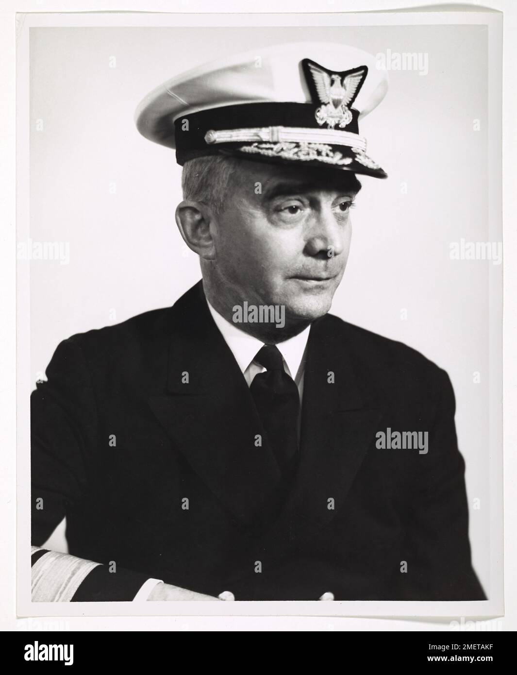 Portrait of Rear Admiral Harvey F. Johnson. Stock Photo